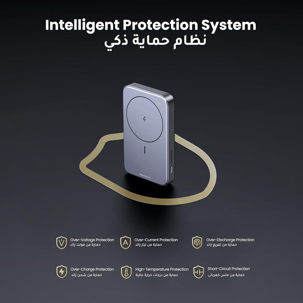 UGREEN 10000mAh Magnetic Wireless Power Bank (PB206)